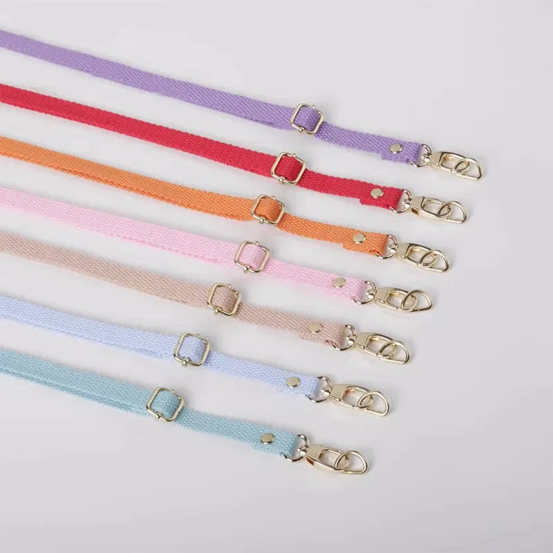 ceinture de sac en toile de coton tissé, sangle de sac à bandoulière, accessoires de poignée de bricolage faits à la main, largeur réglable de 1.2cm
