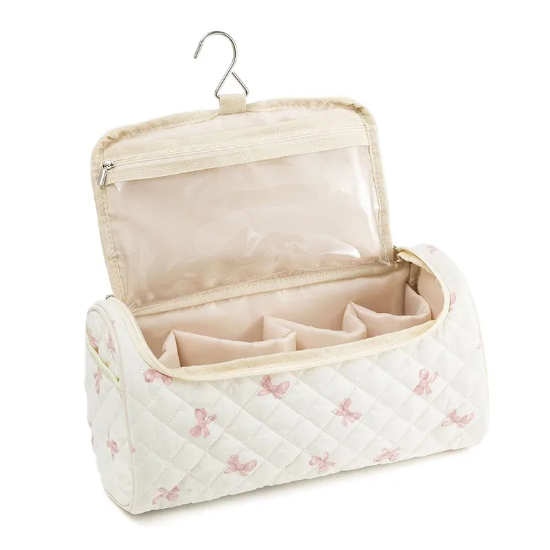étui de voyage matelassé pour airwrap, sac de voyage pour outils capillaires en coton, sacs de rangement suspendables avec crochet de suspension