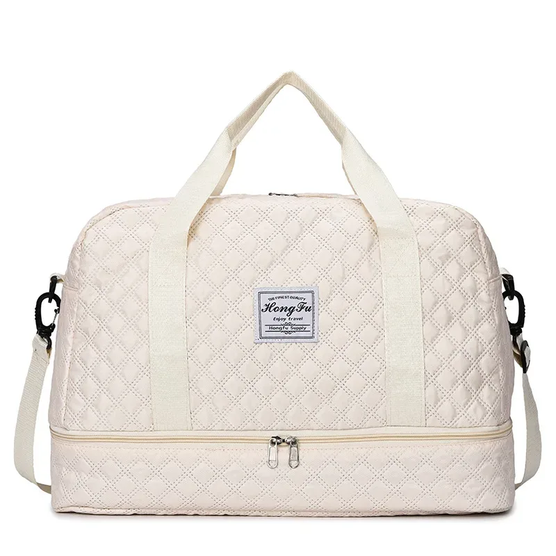 sac de voyage surdimensionné luxueux, élégant et durable, avec séparation sec/humide et poches latérales pratiques pour les voyages et les séances de sport