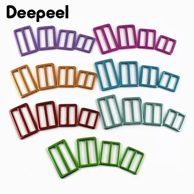 5/10 pièces 20/25/32/38mm métal tri-glide curseur fermoir sac sangles boucles sac à main sac à dos sangle ajuster boucle bricolage sacs accessoires
