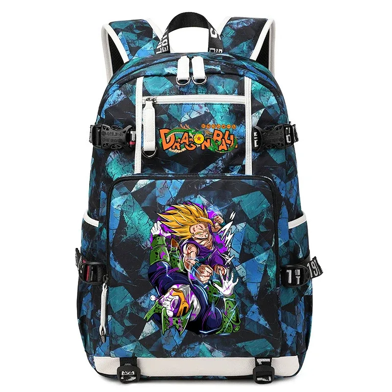 sac à dos d'école imprimé dragon ball z, sac à dos de voyage de grande capacité pour enfants et adolescents