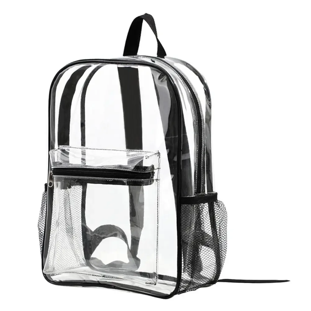 petit sac à dos transparent en pvc imperméable, sac de téléphone portable de plage d'été, sacs de rangement pour voyage et école