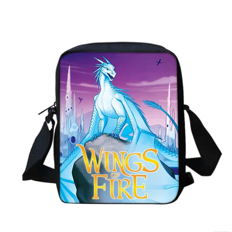 ensemble de sacs de téléphone wings of fire, sac à bandoulière avec sac initié, étui à crayons, boîte à crayons pour étudiants, meilleur cadeau, 2 pièces