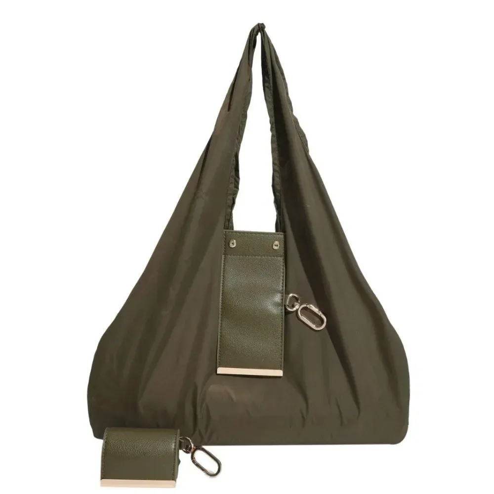 sac fourre-tout réutilisable mini format porte-clés, léger, grande capacité, pliable, sac de courses, porte-clés, écologique, extensible, sac réutilisable
