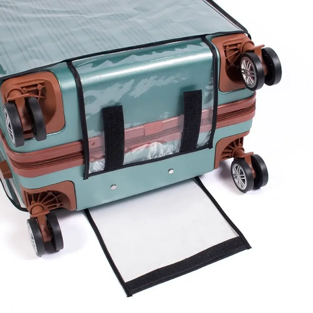 housse de protection transparente en pvc, imperméable, pour valise, housse de rangement pour bagages, anti-poussière, accessoires de voyage