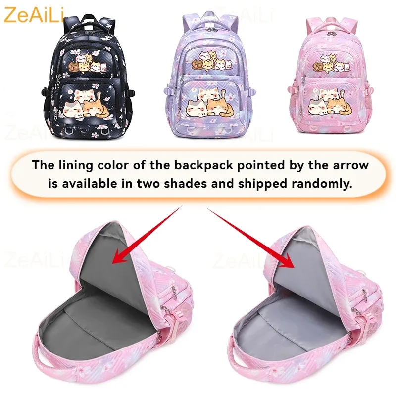 sac à dos imperméable décontracté à thème chat et chien pour femmes, sac de voyage, cartable pour adolescentes, sac à livres, mochila