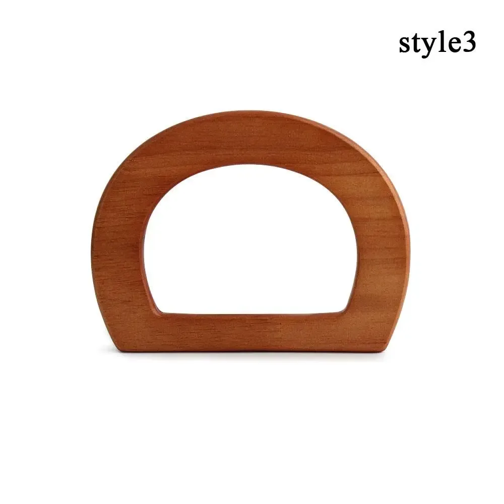 sac fourre-tout de remplacement en forme de d, sangles de sac à main, poignées amovibles, accessoires de sac en bois, poignée décroissante, bricolage