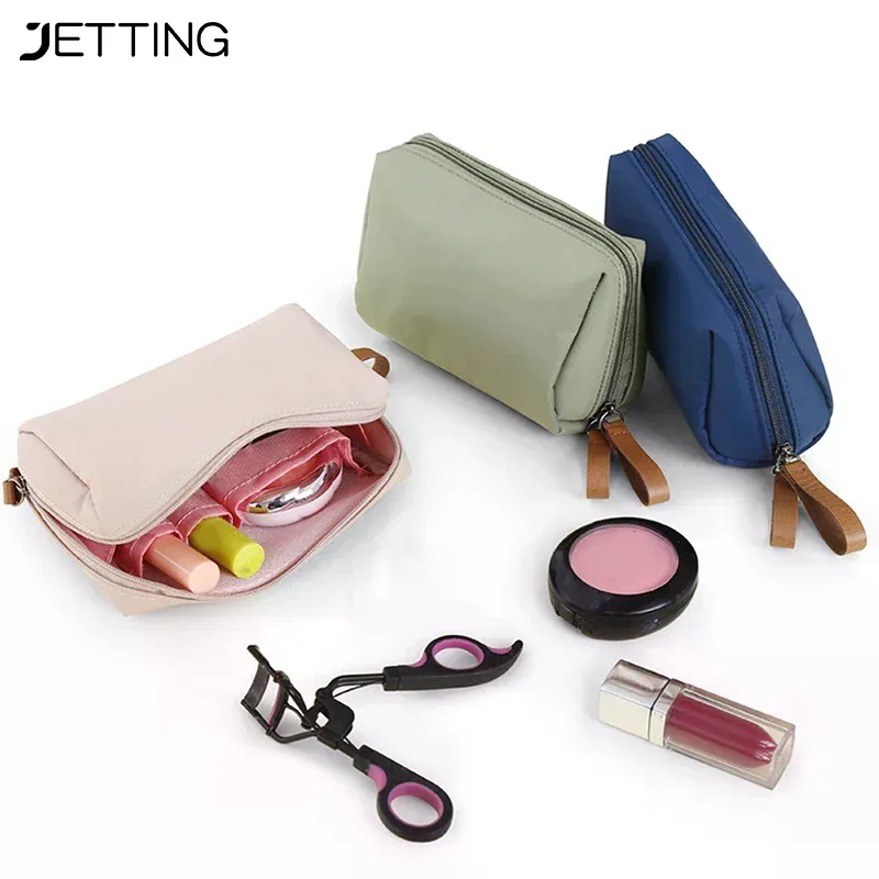 trousse de maquillage pour sac à main, sac à cosmétiques portable étanche, rangement de rouge à lèvres, pochette de voyage à fermeture éclair pour femmes, étui organisateur de toilette
