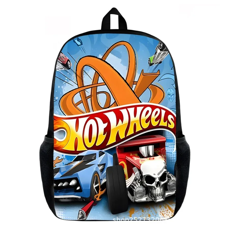 nouveauté : sac à dos pour enfants hot wheels unleashed design battle, imprimé voiture de course, léger, pour garçons
