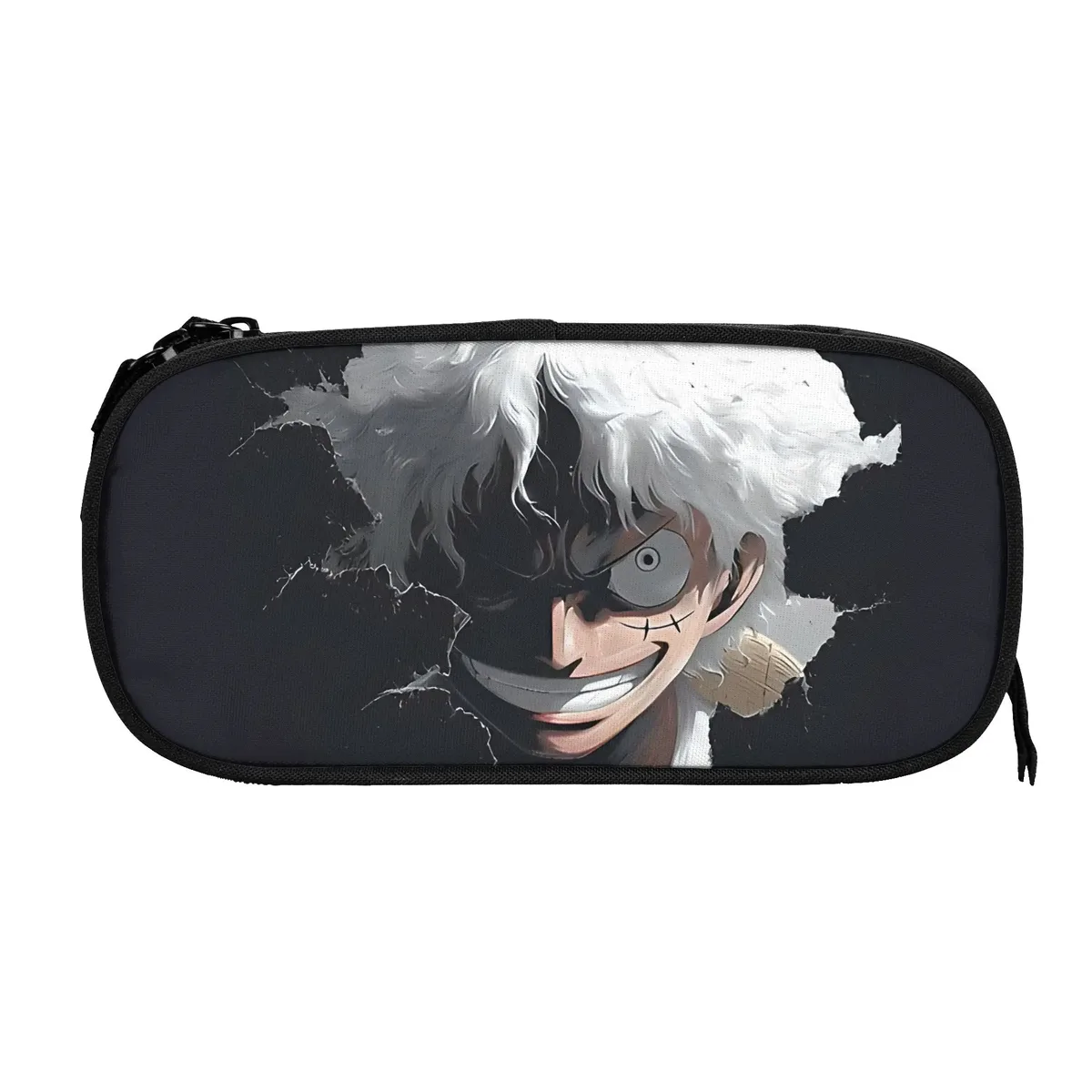 sacs à grande capacité personnalisés one piece luffy gear 5 graffiti pour enfant, trousse scolaire pour garçons, filles, enfants