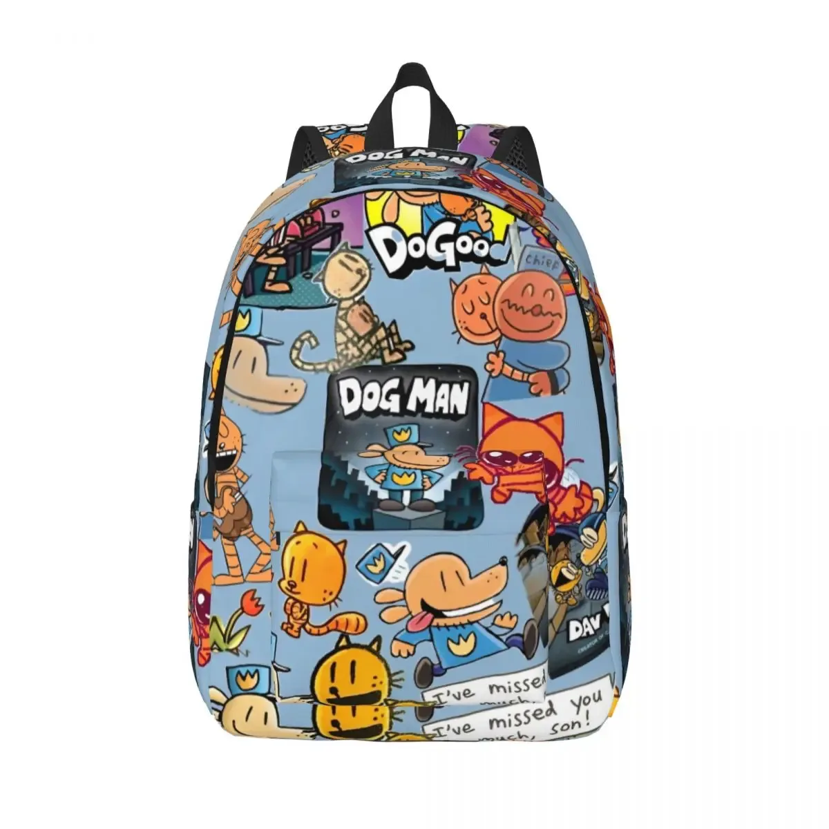 Sac à dos de film comique pour hommes et femmes, sac à dos de lycée décontracté, sac à dos d'affaires, sacs en toile d'université, léger, chien, homme