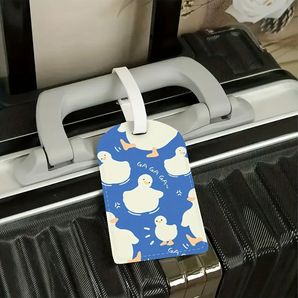 étiquette de bagage en pu, conçue pour être une étiquette d'identification robuste pour vos sacs de voyage, cadeau idéal, parfaite pour une utilisation à l'aéroport
