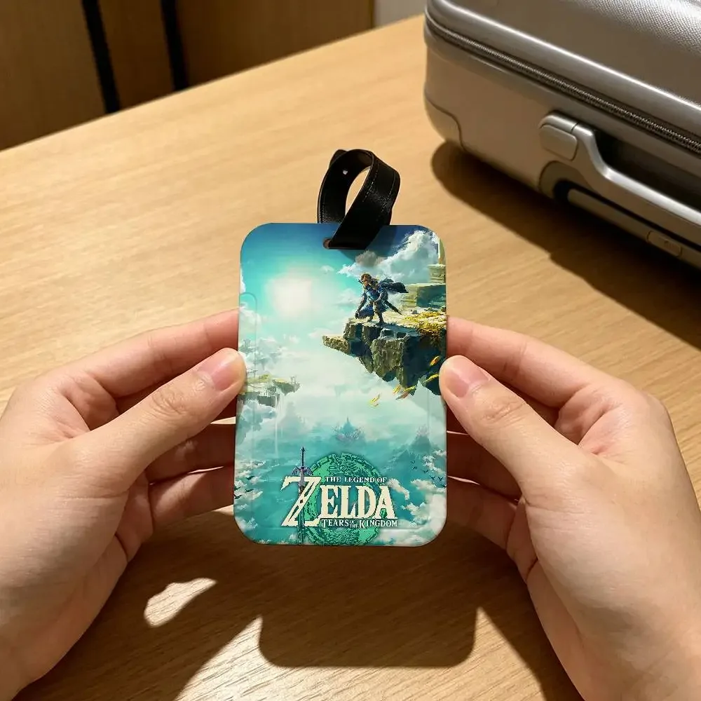 étiquette de bagage imperméable en pvc, porte-carte d'informations anti-perte, jeu the legend of zelda