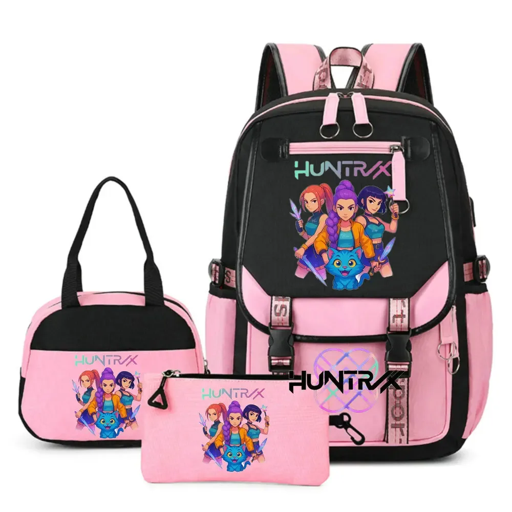 nouveaux sacs à dos kpop demon hunters, sac d'école pour garçons et filles, sac à dos pour ordinateur portable, pour adolescents, filles et femmes, imprimé mochila escolar, cadeau