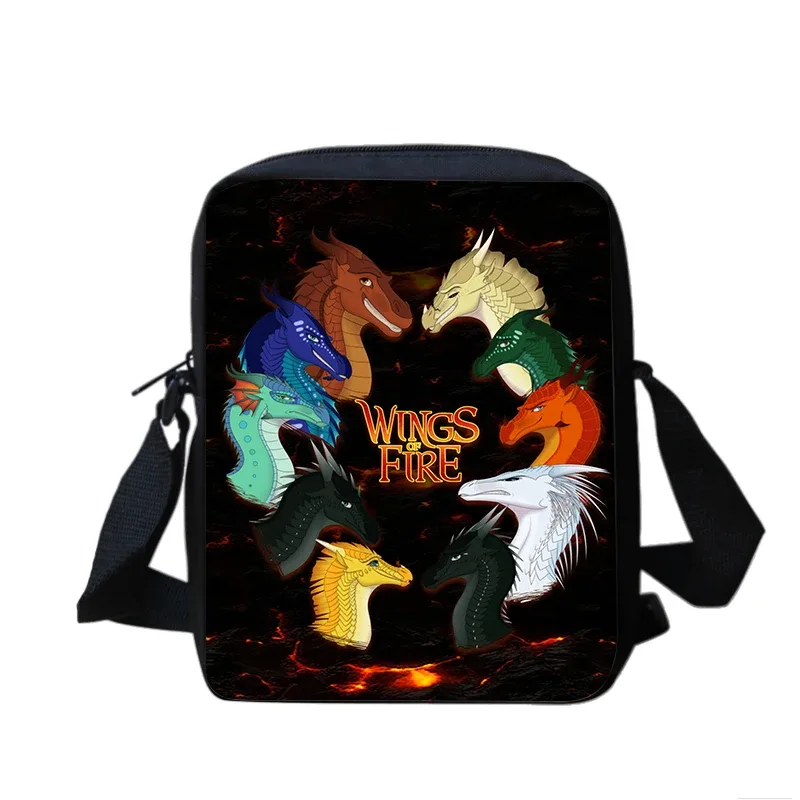 ensemble de sacs de téléphone wings of fire, sac à bandoulière avec sac initié, étui à crayons, boîte à crayons pour étudiants, meilleur cadeau, 2 pièces