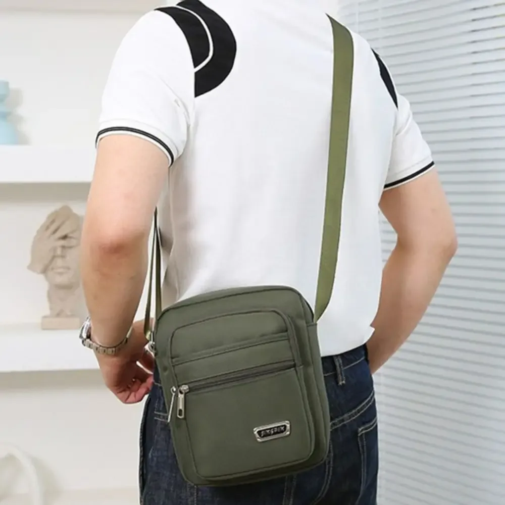 hommes sacs à bandoulière mâle nylon sacs à bandoulière garçon sacs de messager homme sacs à main pour voyage décontracté grand cartable gris