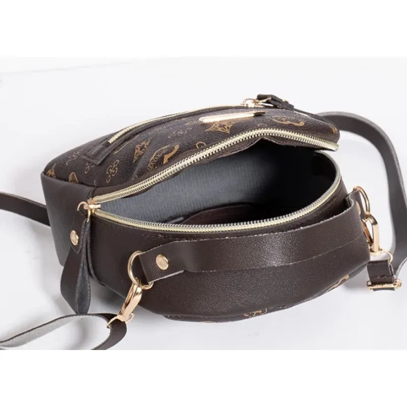 sac à dos mini femme cuir pu imprimé élégant multifonction léger sac à bandoulière pour sortie quotidienne voyage