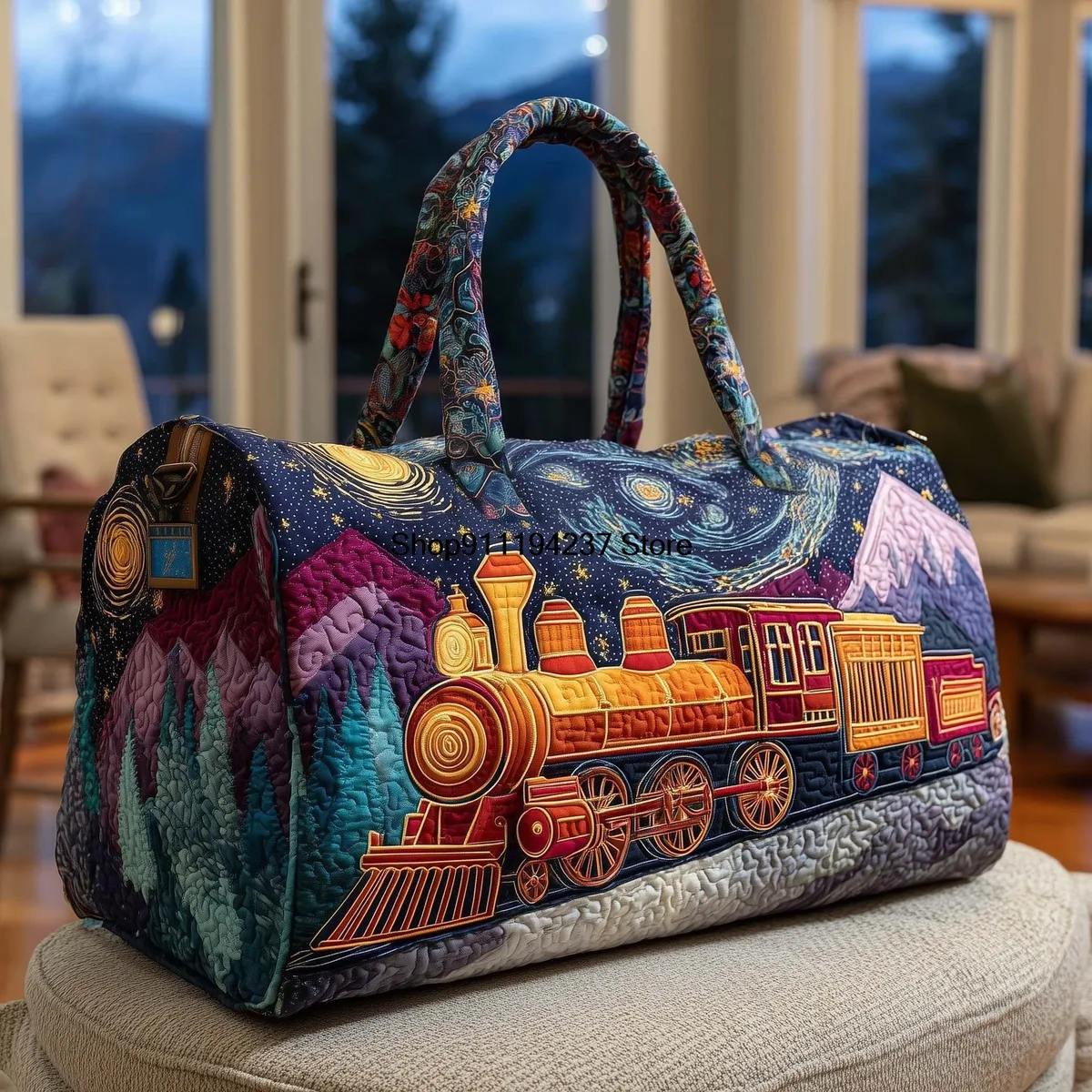 nouveau modèle de sac de voyage matelassé 3d hippie vibe