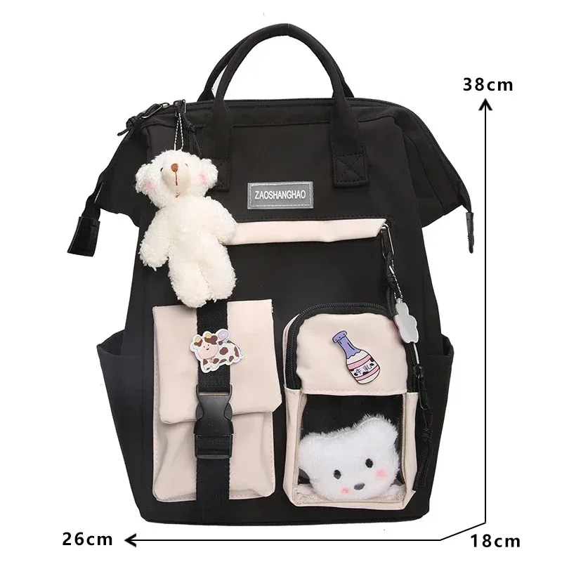 2026 sac à dos femmes couleur bonbon sacs à dos d'ordinateur portable mignon kawaii sacs de lycée pour adolescente japonais voyage camping sac à dos
