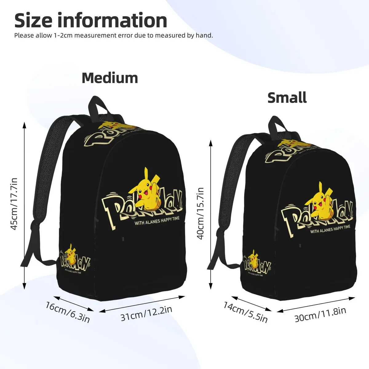 sac à dos pokemon à la mode pikachu mochilas sac à dos polyvalent de grande capacité pour le camping