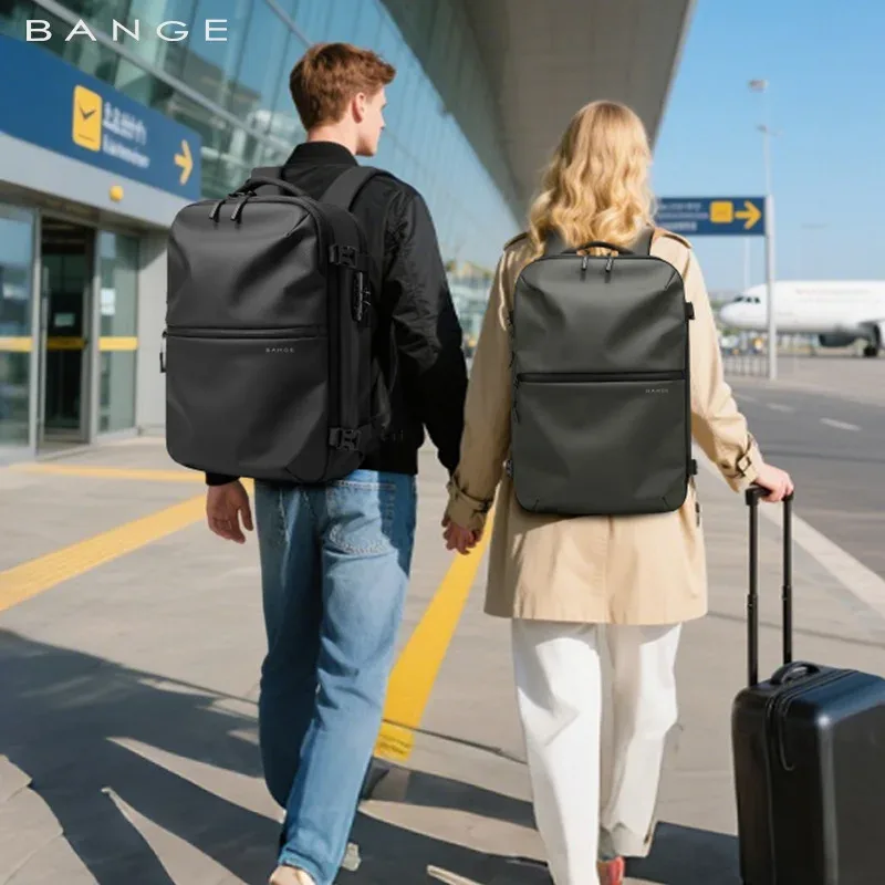 sacs à dos de voyage pour hommes, sac à dos pour ordinateur portable de 15 pouces, sac à dos d'affaires de grande capacité, sac à dos d'école extensible pour randonnée