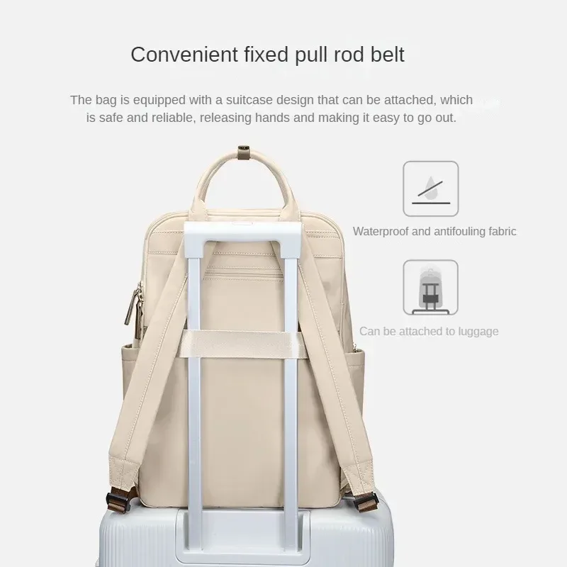 sacs à dos golf pour femmes, sac de voyage d'affaires, sacs à dos avec poignée, convient pour ordinateur portable 2024 pouces, mode oxford, 15.6