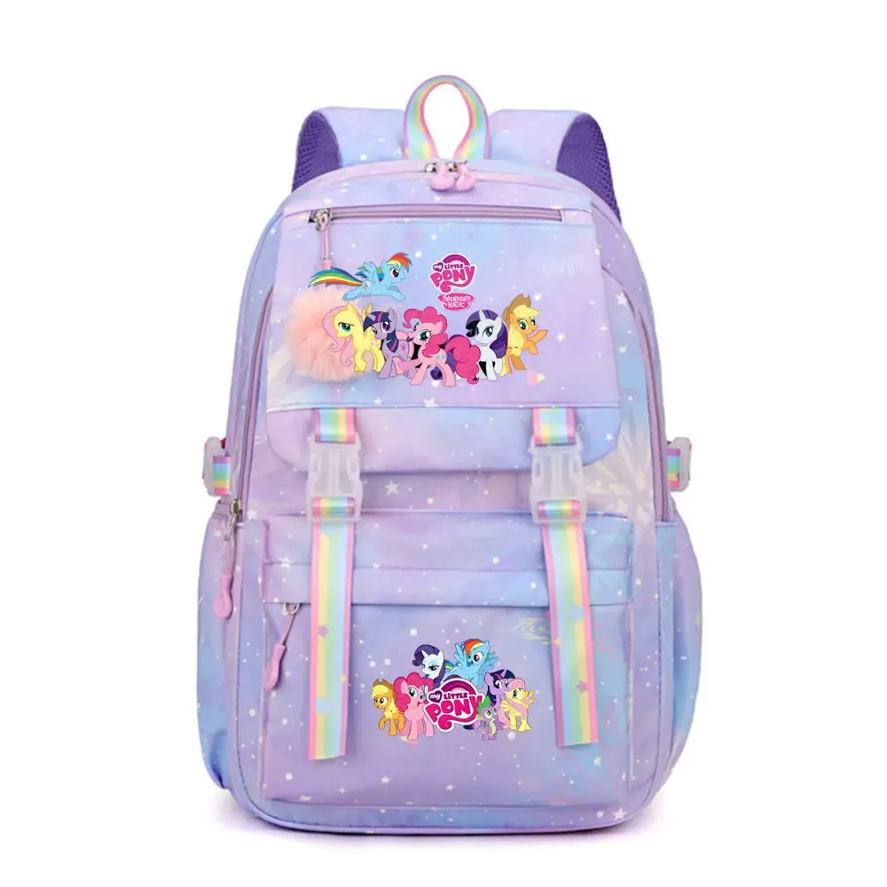 my little pony sac à dos imperméable de grande capacité pour femmes et filles, sac à dos léger pour l'école, sac à dos de voyage décontracté