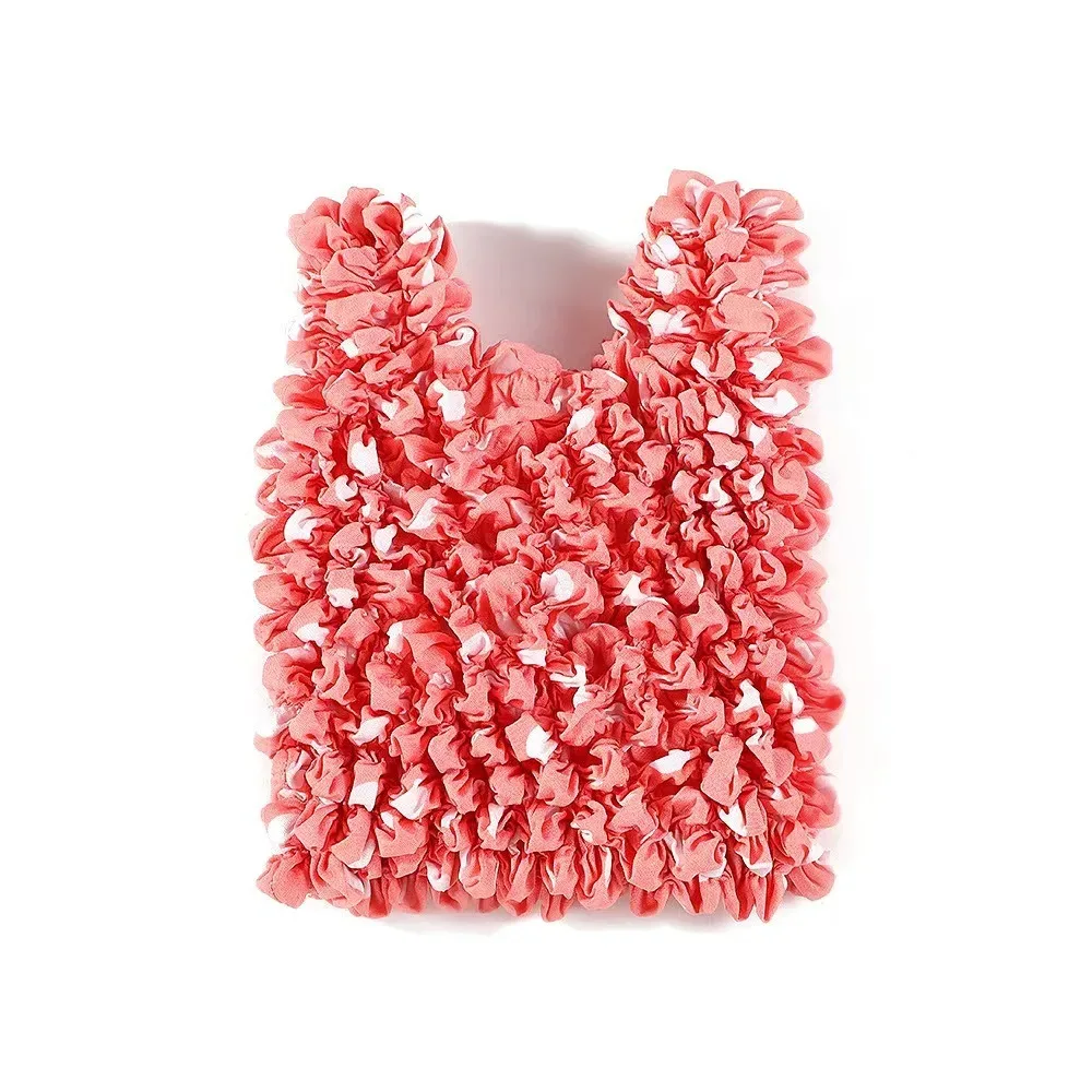 sac pliable à bulles réutilisable, grande capacité, multi-usages, plissé, flexible, sac à main en mousseline, sac de rangement portable, voyage