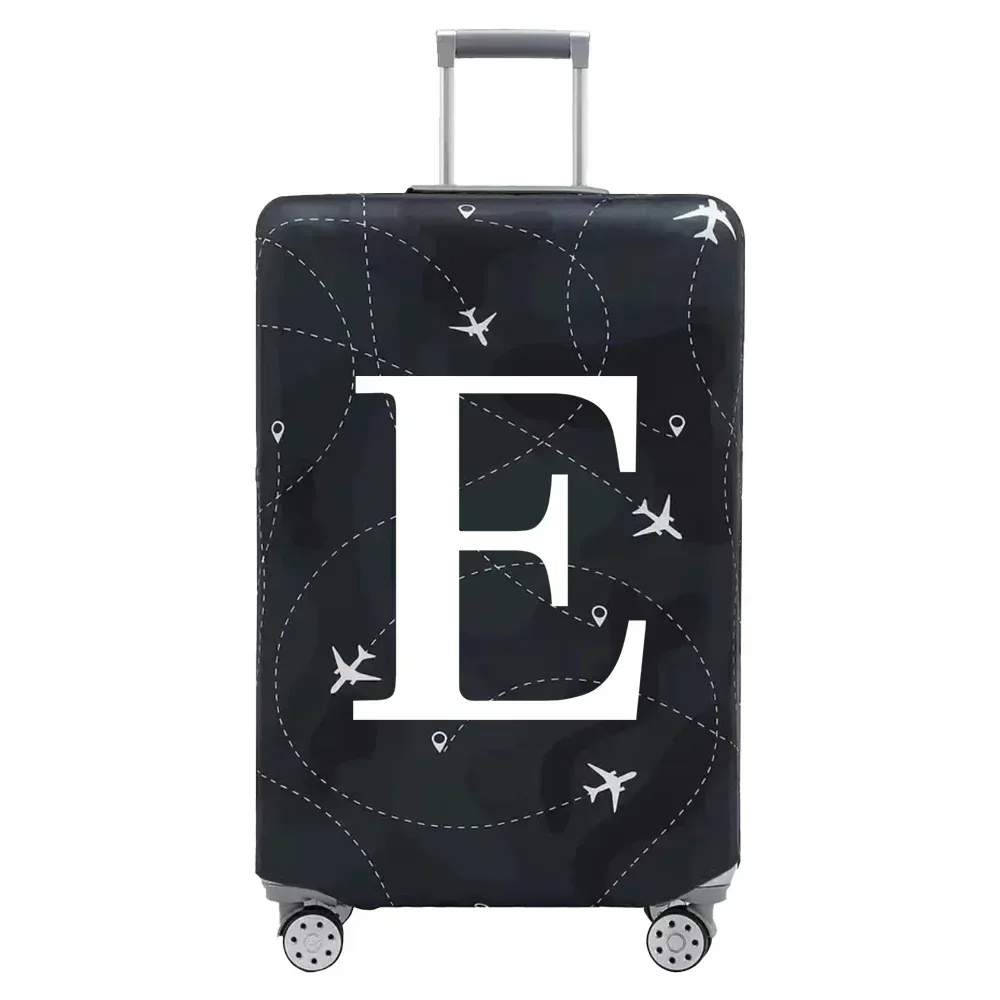 juste de protection en tissu pour bagages, housse anti-poussière anti-rayures, valise trempée pour sac de 18 à 32 pouces, lettre blanche, accessoires de voyage