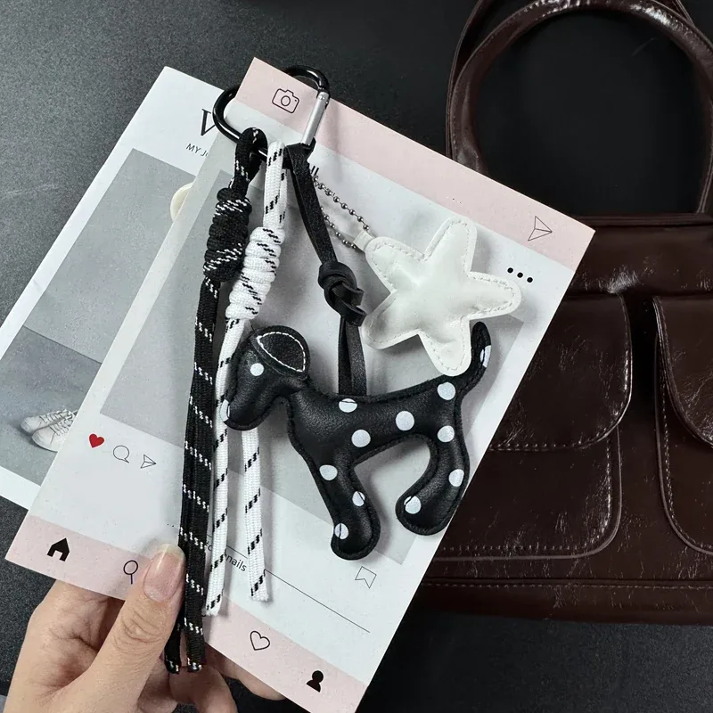 breloque de sac chien mignon, porte-clés kawaii avec pendentif étoile pour sac à dos, sac à main, décoration, cadeau pour les amoureux des chiens, femmes, filles