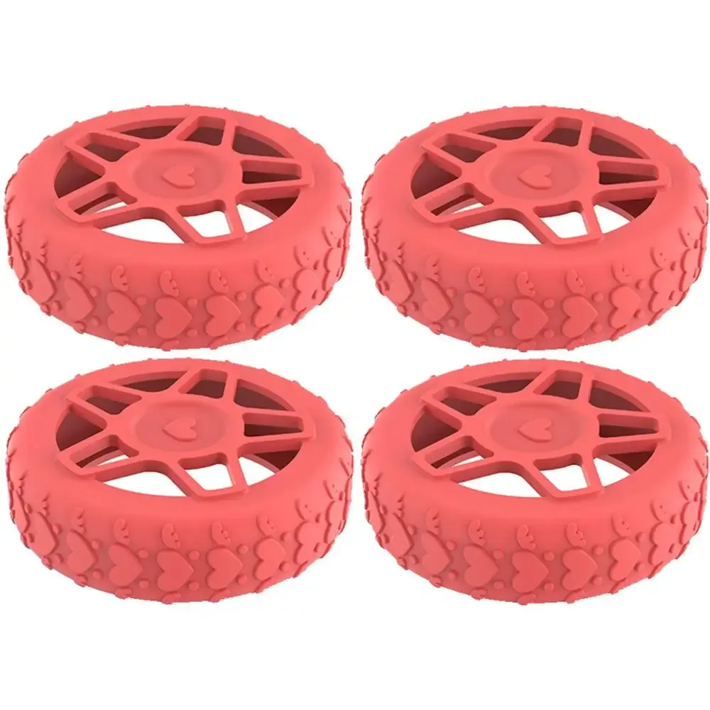 protecteur de roues de bagages en silicone, 4 pièces/ensemble, manchons de couverture silencieux et résistants aux chocs pour valises à roulement lisse, couverture de roue de transport