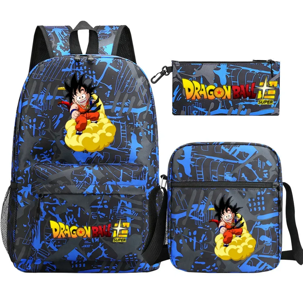ensemble de sacs à dos dragon ball avec sac à déjeuner et trousse à crayons, sacs à dos pour garçons, sacs à dos légers pour ordinateur portable, sacs de voyage