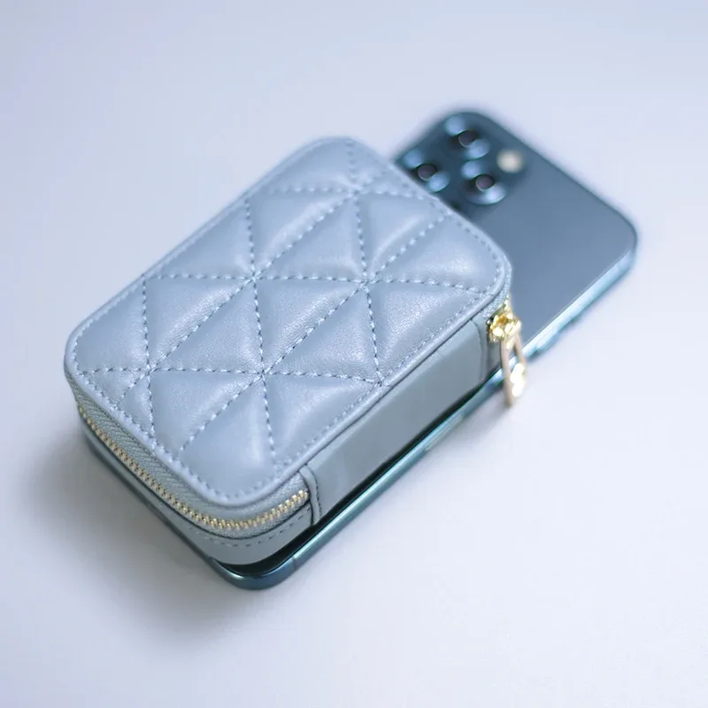 boîte à rouge à lèvres carrée de voyage, étui de rangement de maquillage en cuir véritable avec miroir, bâtons à lèvres, support en cuir, sac à cosmétiques, 2021