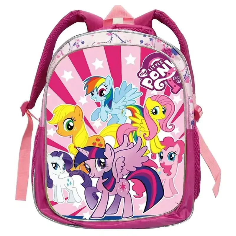 sacs d'école my little pony pour enfants, sacs à livres imprimés, sac à dos de maternelle rose, cartable de dessin animé pour filles de 1 à 3-5 ans