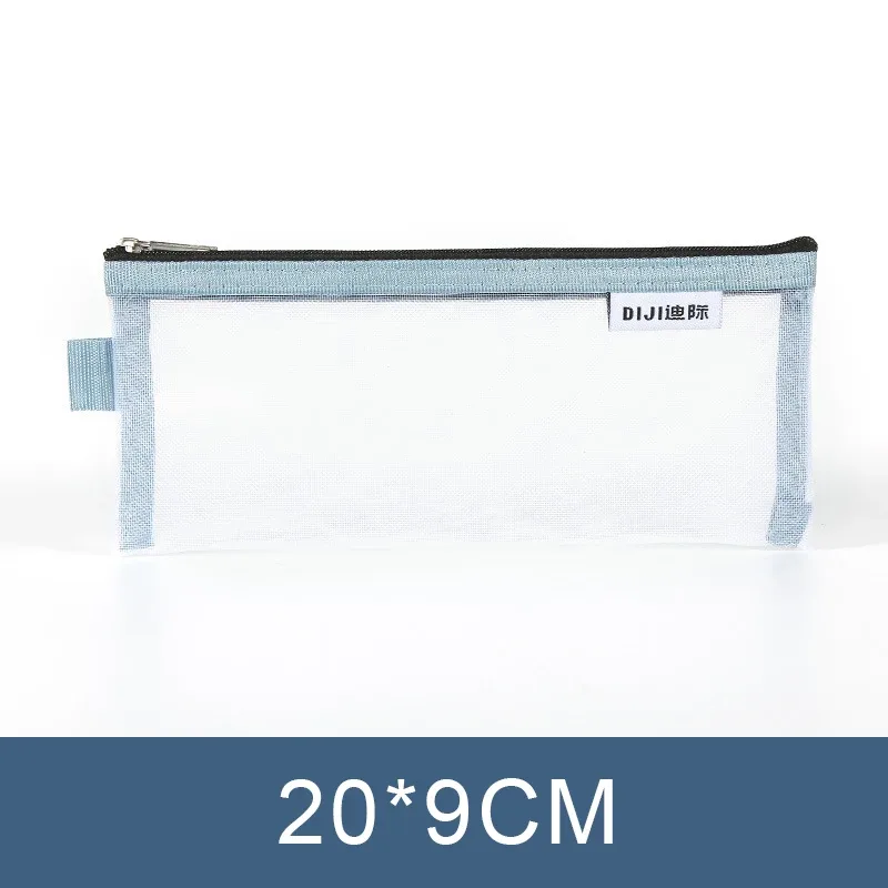 trousse de maquillage, sac à main d'école, étuis à crayons pour bureau, grande et petite trousse de toilette transparente en nylon pour étudiants