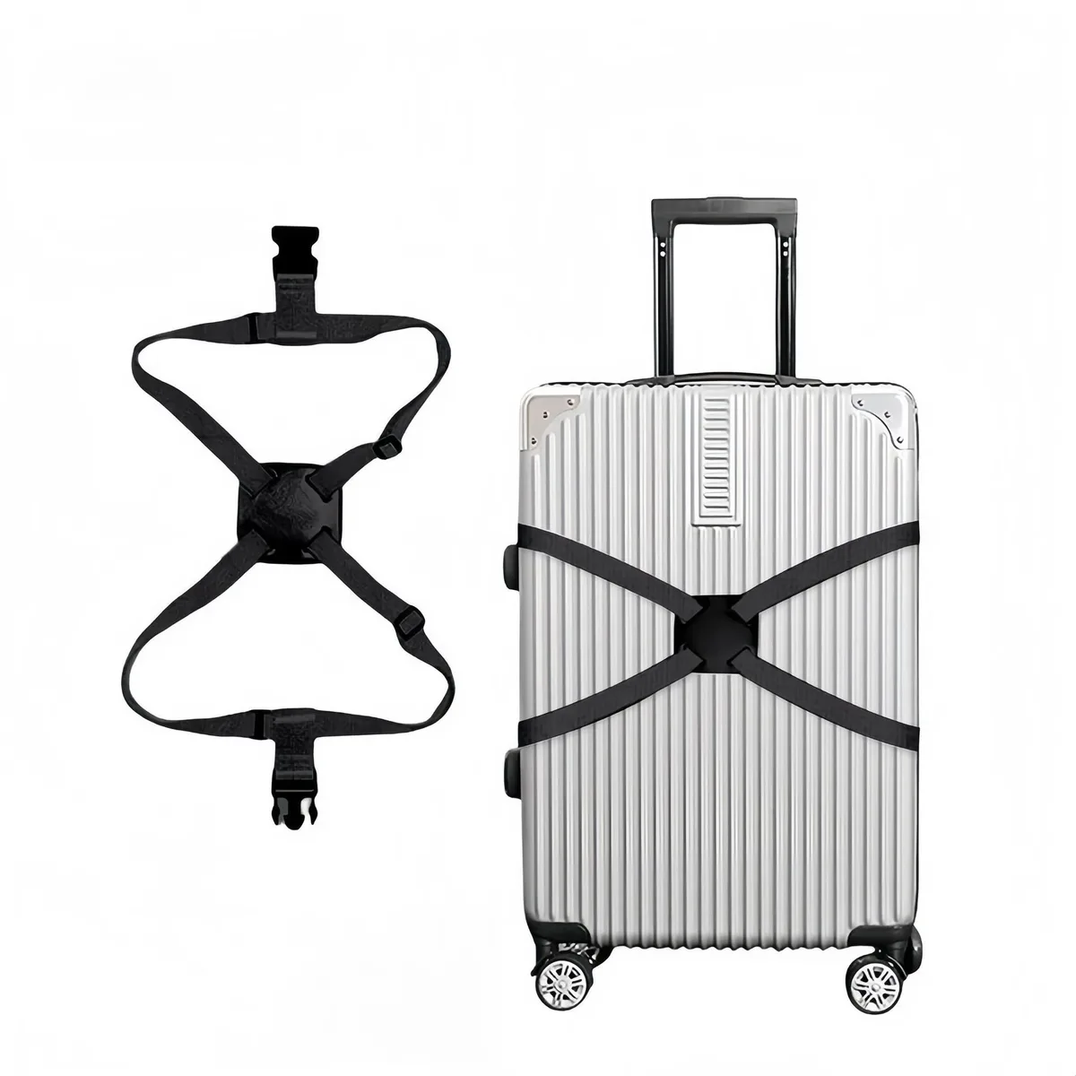 sangle de bagage réglable, ceinture de fixation élastique pour valise, sangle de fixation robuste pour bagages enregistrés