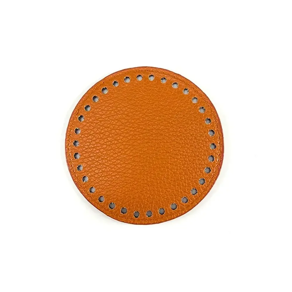 pièces de sac en cuir faites à la main, fond de sac rond, accessoires de bricolage, sacs à bandoulière initiés, nouveau, 12cm