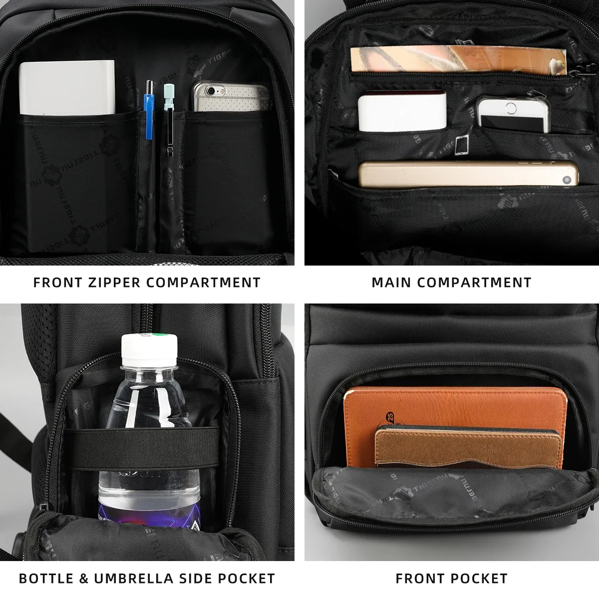 tigernu anti-vol sacs à dos pour hommes 15 pouces sac à dos pour ordinateur portable sac à dos de voyage décontracté cartable homme sac à dos mochilas sac à dos