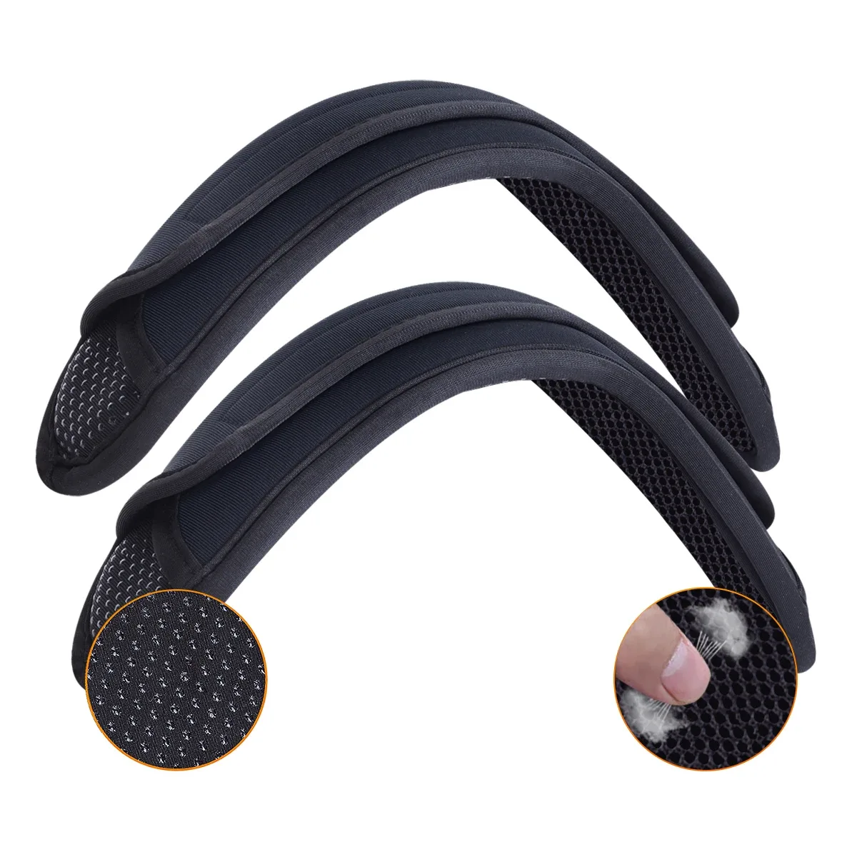paquet de 2 épaulettes universelles antidérapantes, coussinets de sangle de sac à dos épais pour sacs à bandoulière, sangles de guitare, sacs d'ordinateur, etc., remova