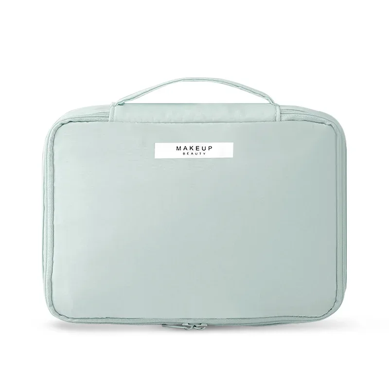 sac à cosmétiques portable pour femmes, index d'apparence élevée, sac de lavage de voyage de grande capacité, sac de rangement de maquillage tridimensionnel
