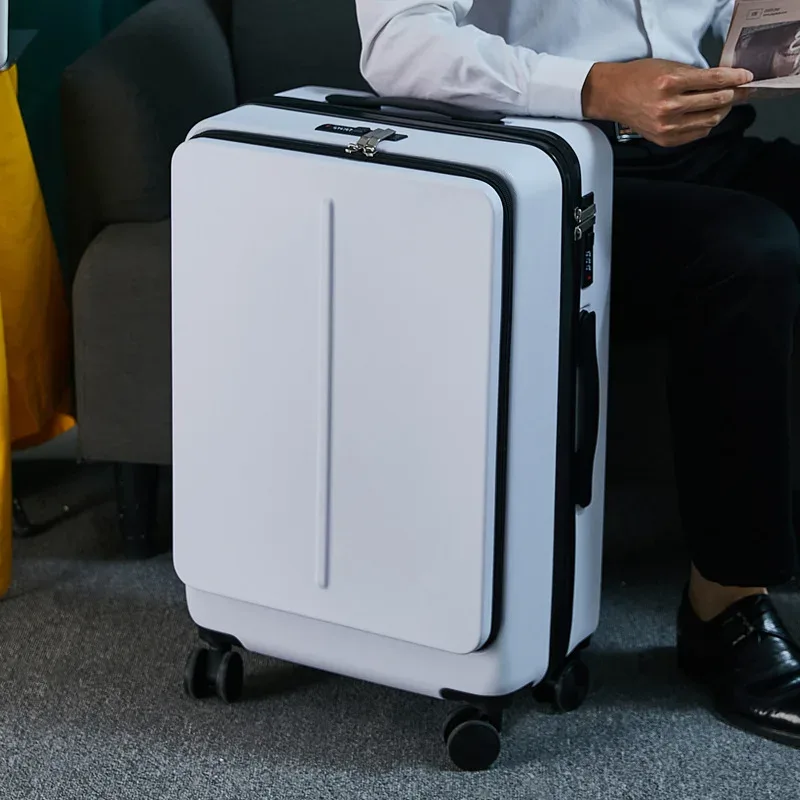 Valise à roulettes avec sac pour ordinateur portable pour homme, voyage d'affaires, roue universelle, chariot, boîte PC, bagage à roulettes, nouveau, 20 po, 24 po