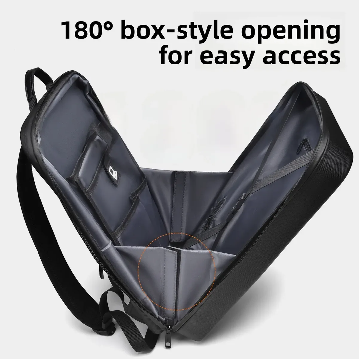 sac à dos décontracté pour homme, pour ordinateur portable de gaming, étanche, coque rigide, sac de voyage professionnel, style tech tendance, 16 pouces, capacité 20-35l