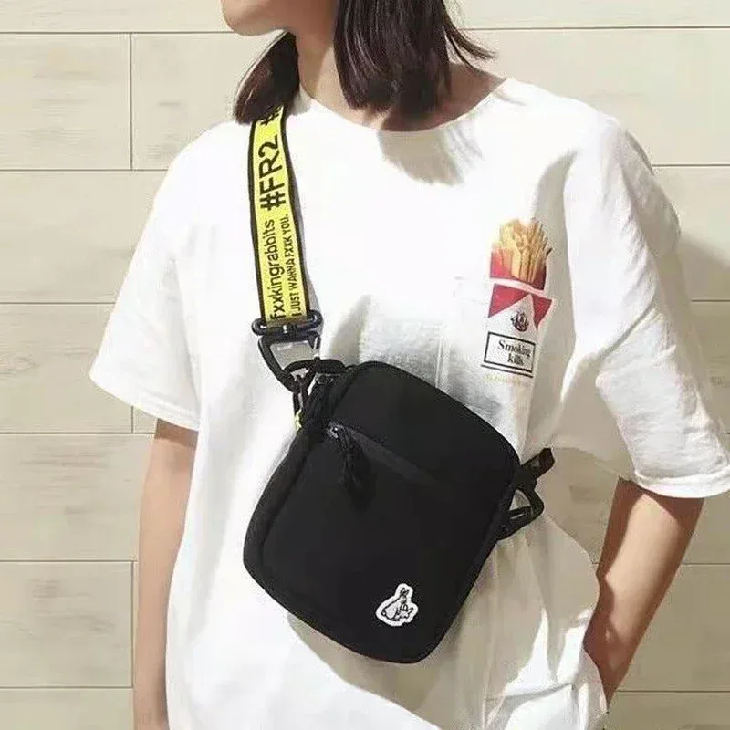 # sac à dos fr2 hip hop classique, sacs à bandoulière en toile de haute qualité pour hommes et femmes, sac messager décontracté quatre saisons