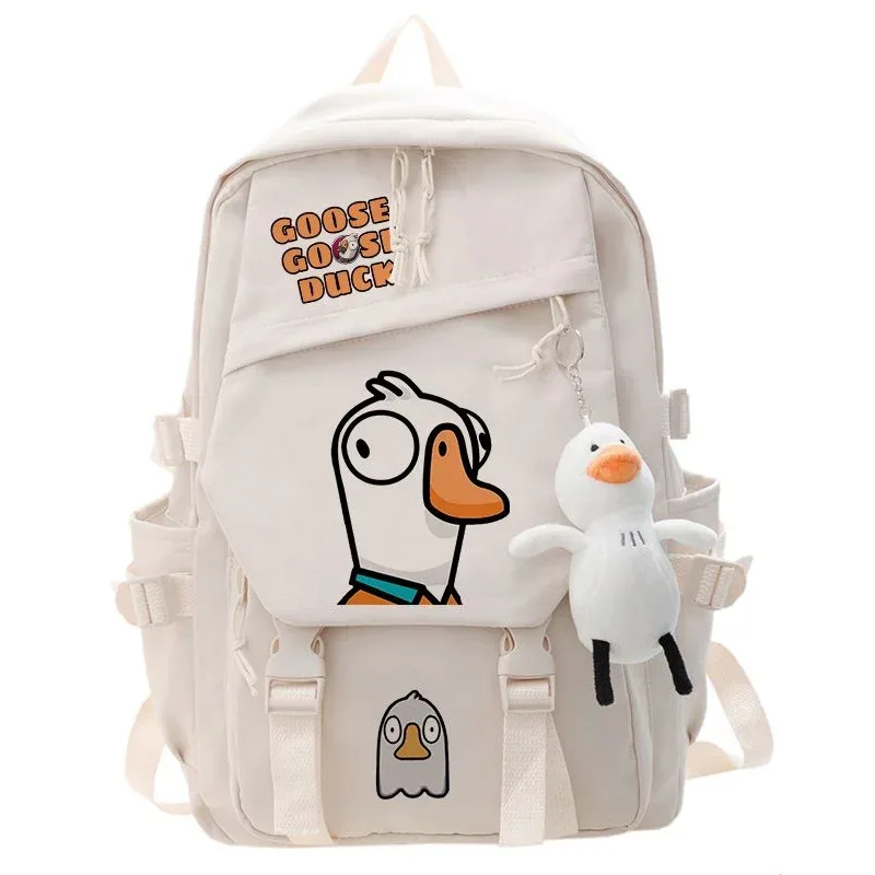 sac à dos de jeu de canard d'oie, sac d'école pour étudiants, sac à livres de dessin animé, sac à dos de voyage pour ordinateur portable, cadeaux d'extérieur pour garçons et filles