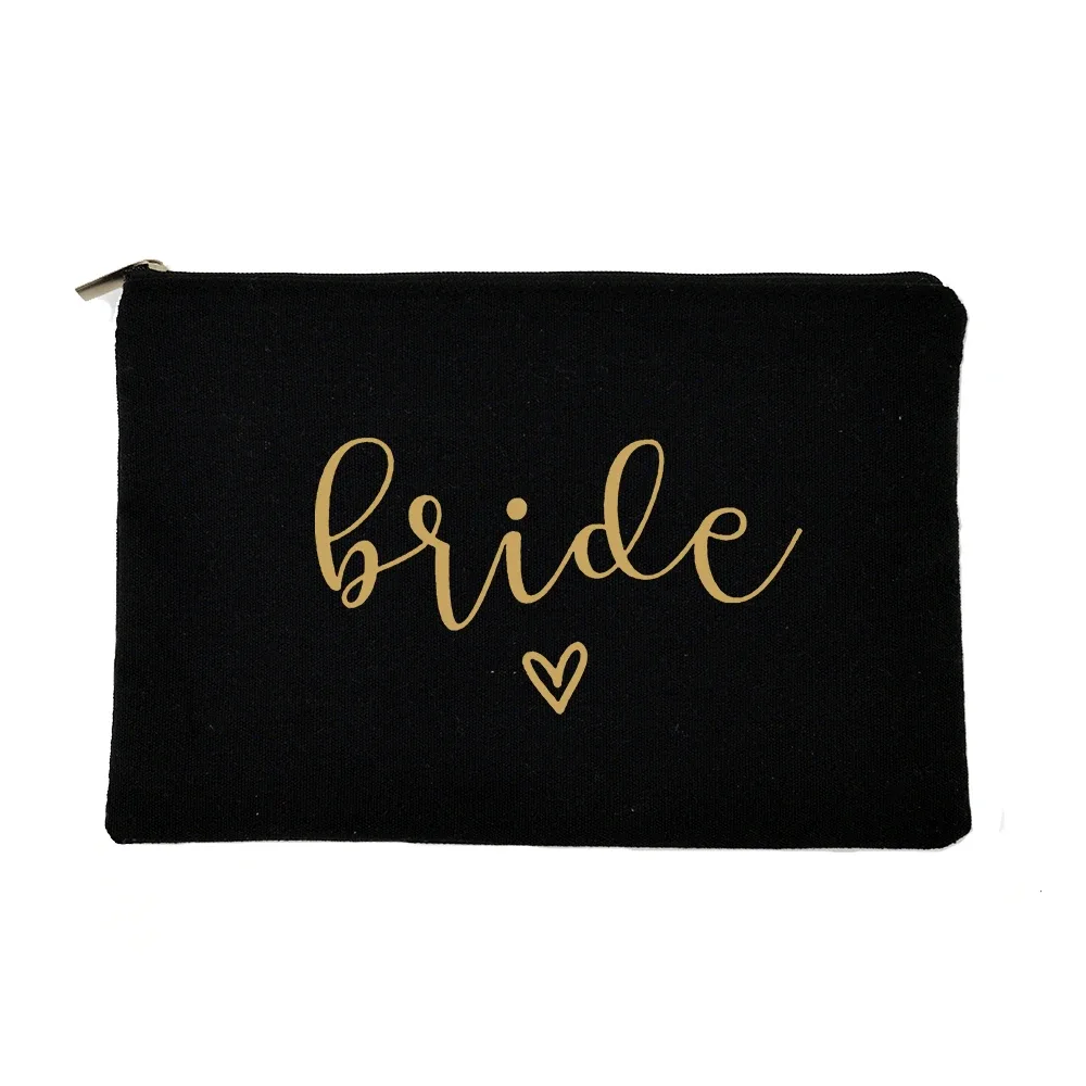 sacs de maquillage college pour femmes, trousse de toilette pour femmes, trousse à cosmétiques, sac de rangement, trousse de toilette, équipe de la mariée, cadeaux de demoiselle d'honneur, évaluation de voyage
