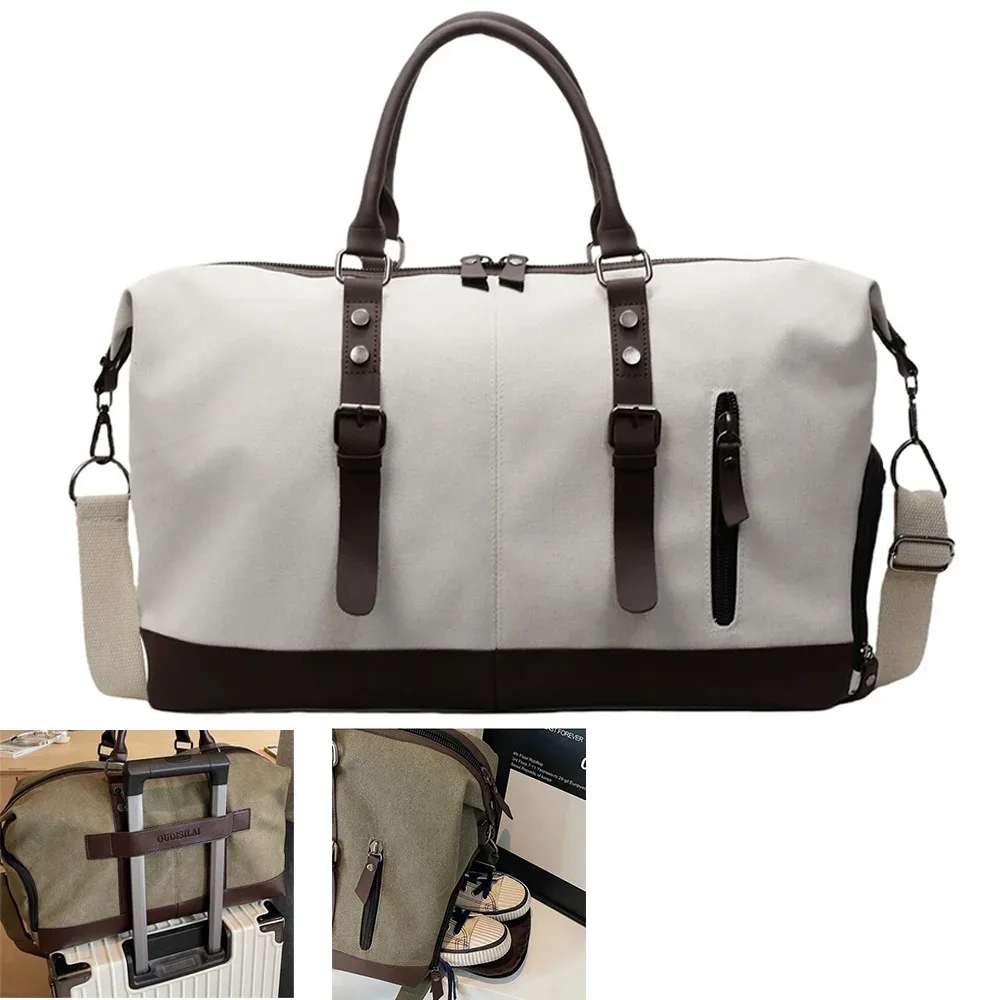 sac de voyage en toile, grand sac à bandoulière, sac de rangement pour chaussures, sac à main, bagage de voyage extérieur, sac de transport