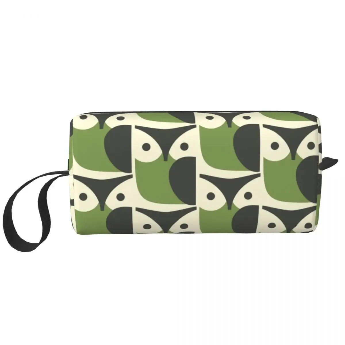 orla kiely-trousse de toilette de voyage à imprimé personnalisé de fleur d'émeraude, sacs de rangement de maquillage et de cosmétique pour femme, trousse de trousse dopp