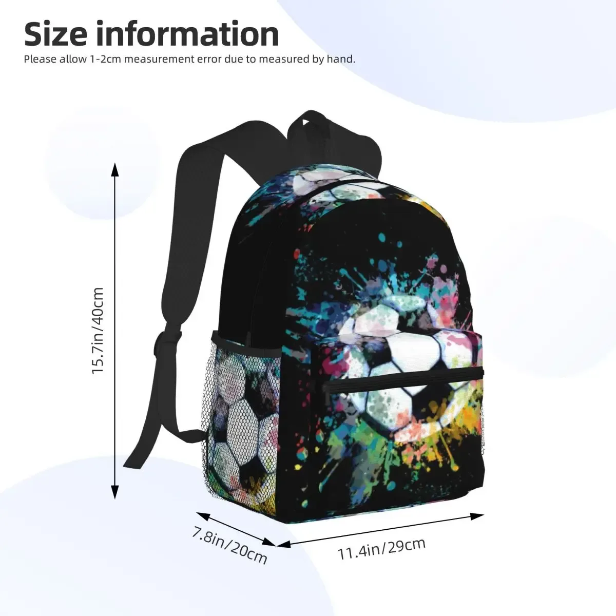 sac à dos de football pour étudiants, sac d'école pour enfants, sac à bandoulière pour ordinateur portable pour garçons et filles
