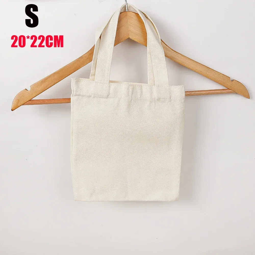 sac à bandoulière en toile grande capacité, pliable, écologique, en coton, réutilisable, pour peinture diy, sac d'épicerie, beige