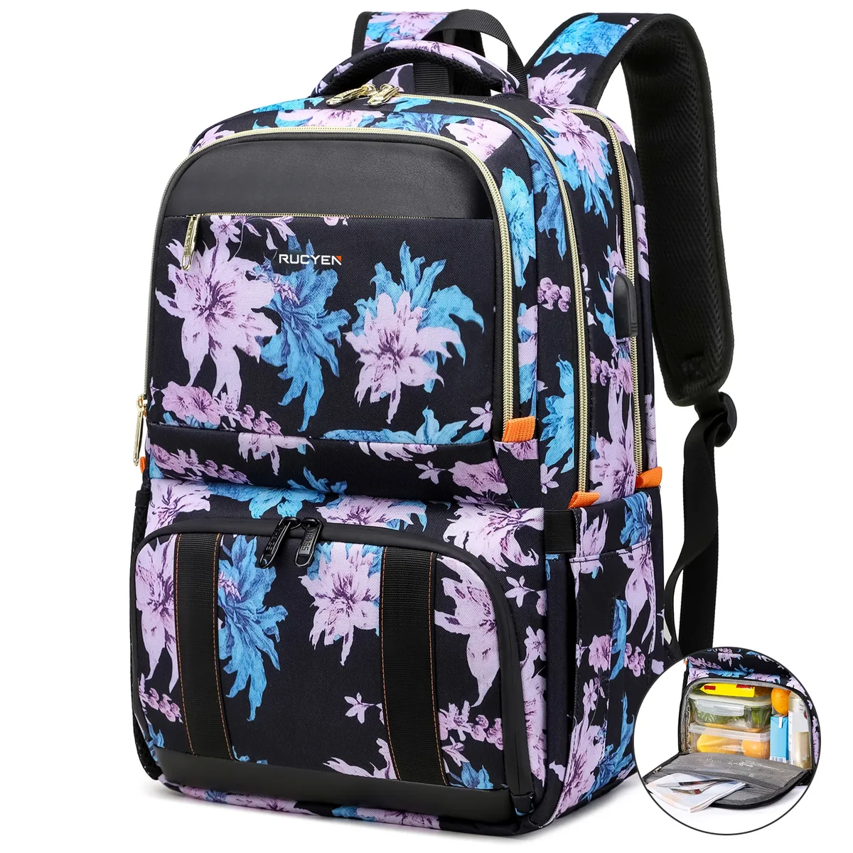 sac à dos de pique-nique isotherme, sac de voyage multifonctionnel, grande capacité, extérieur, camping, étanche, déjeuner